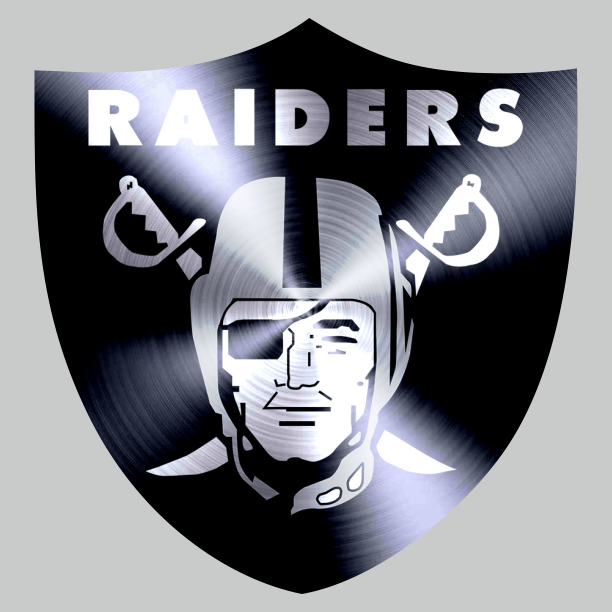 Oakland Raiders Stainless steel logo vinyl decal